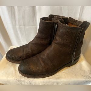 Frye Natalie double zip leather boots 7.5